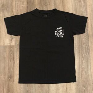 Anti Social Social Club Black Tee with White Logo